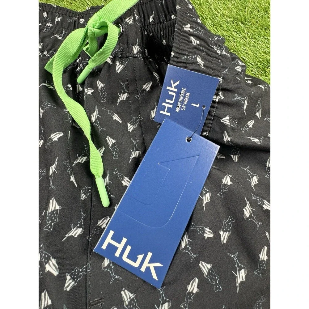 NWT Men's Huk Pursuit Volley Swim Chino Lined Shorts size L
